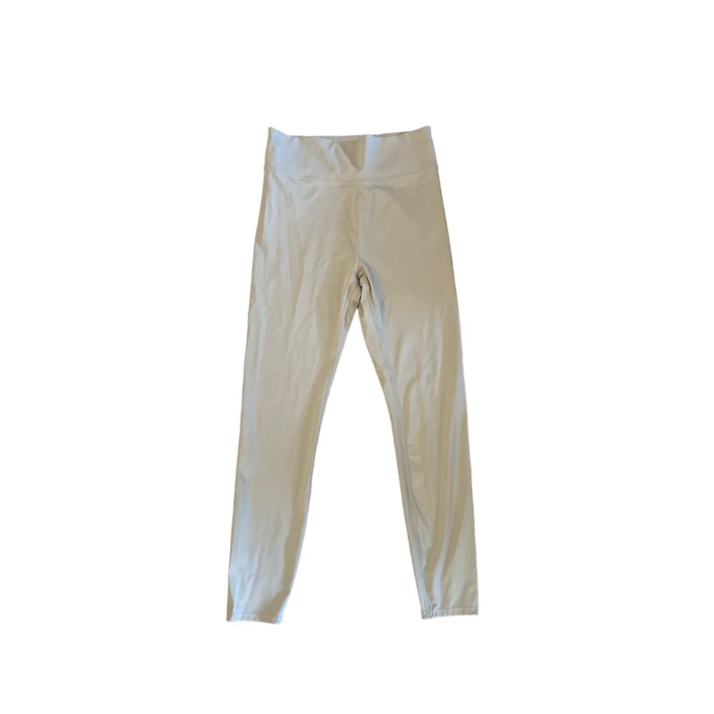 Women M MWL Madewell Beige Tan Form High Rise 25" Ankle Cropped Leggings